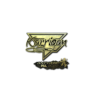 Sticker | karrigan (Gold) | Antwerp 2022 image 360x360