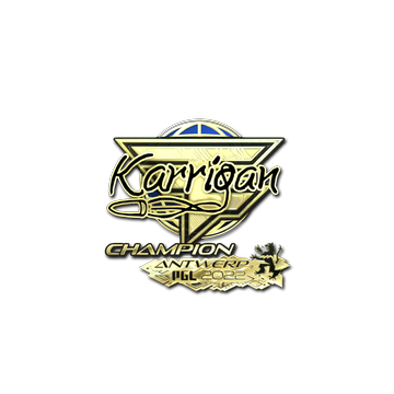 Sticker | karrigan (Gold, Champion) | Antwerp 2022 image 360x360