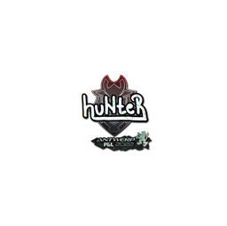 Sticker | huNter (Glitter) | Antwerp 2022