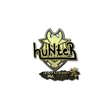 Sticker | huNter (Gold) | Antwerp 2022 image 360x360