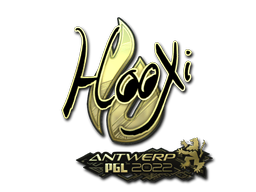 貼紙 | HooXi（黃金）| Antwerp 2022