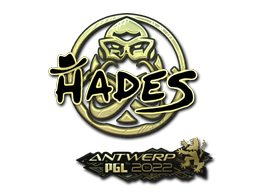 Adesivo | hades (Dourado) | Antuérpia 2022