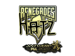 Aufkleber | hatz (Gold) | Antwerpen 2022