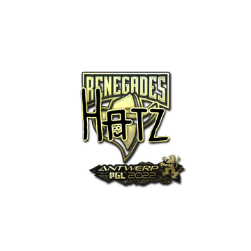 Sticker | hatz (Gold) | Antwerp 2022 image 360x360
