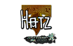 Sticker | hatz (Glitter) | Antwerp 2022