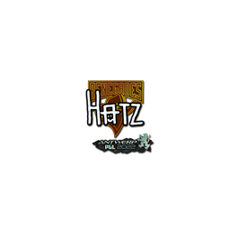 Sticker | hatz (Glitter) | Antwerp 2022