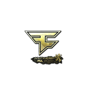 Sticker | FaZe Clan (Gold) | Antwerp 2022 image 360x360