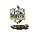 Sticker | forZe eSports (Gold) | Antwerp 2022 image 120x120