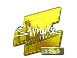 Klistermærke | s1mple (Folie) | Atlanta 2017