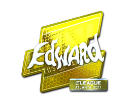 Стикер | Edward (ламиниран) | Atlanta 2017