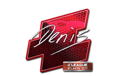 Sticker | denis (Foil) | Atlanta 2017