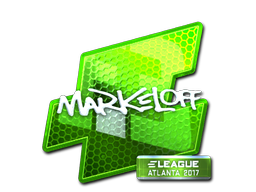 Sticker | markeloff (Foil) | Atlanta 2017