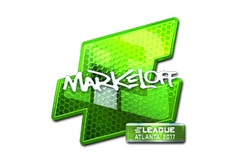 Sticker | markeloff (Foil) | Atlanta 2017