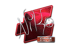 Sticker | NiKo (Foil) | Atlanta 2017