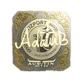Sticker | adamb (Gold) | Austin 2025 image 120x120