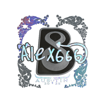 Sticker | alex666 (Holo) | Austin 2025 image 360x360