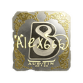 Sticker | alex666 (Gold) | Austin 2025 image 120x120