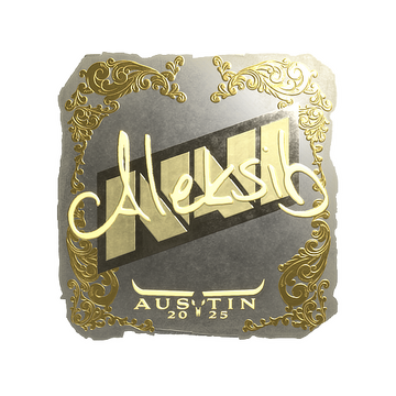 Sticker | Aleksib (Gold) | Austin 2025 image 360x360