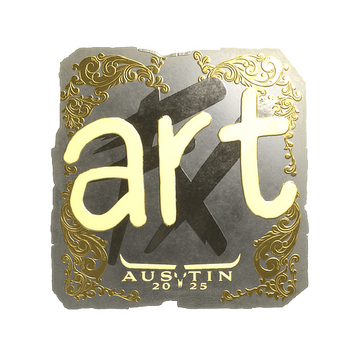 Sticker | arT (Gold) | Austin 2025 image 360x360