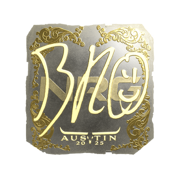 Sticker | br0 (Gold) | Austin 2025 image 360x360