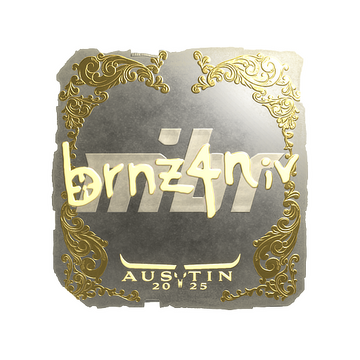 Sticker | brnz4n (Gold) | Austin 2025 image 360x360
