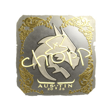 Sticker | chopper (Gold) | Austin 2025 image 360x360