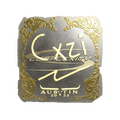 Sticker | Cxzi (Gold) | Austin 2025 image 120x120