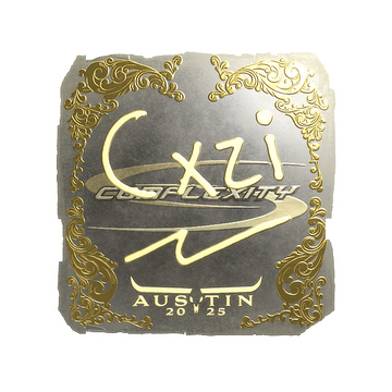 Sticker | Cxzi (Gold) | Austin 2025 image 360x360
