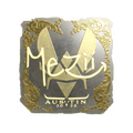Sticker | mezii (Gold) | Austin 2025 image 120x120