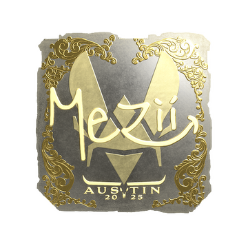 Sticker | mezii (Gold) | Austin 2025 image 360x360