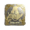 Sticker | MAJ3R (Gold) | Austin 2025 image 120x120