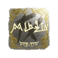 Sticker | mlhzin (Gold) | Austin 2025 image 120x120