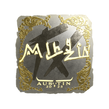 Sticker | mlhzin (Gold) | Austin 2025 image 360x360