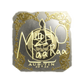Sticker | mzinho (Gold) | Austin 2025 image 120x120
