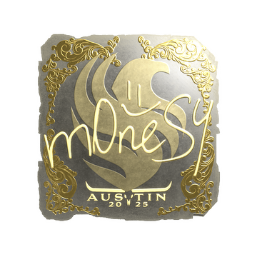 Sticker | m0NESY (Gold) | Austin 2025 image 360x360