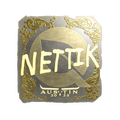 Sticker | nettik (Gold) | Austin 2025 image 120x120