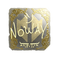 Sticker | noway (Gold) | Austin 2025 image 120x120
