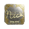 Sticker | nicx (Gold) | Austin 2025 image 120x120