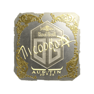 Sticker | nicoodoz (Gold) | Austin 2025 image 360x360