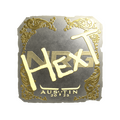 Sticker | HexT (Gold) | Austin 2025 image 120x120