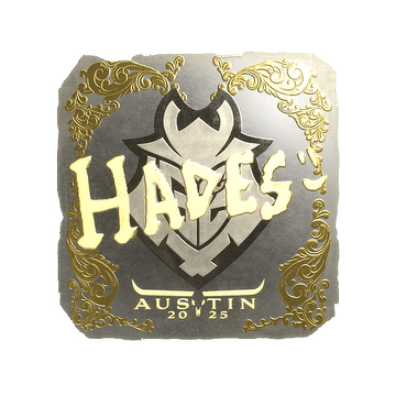 Sticker | hades (Gold) | Austin 2025 image 360x360