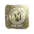Sticker | hampus (Gold) | Austin 2025 image 120x120
