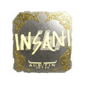 Sticker | insani (Gold) | Austin 2025 image 120x120