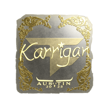 Sticker | karrigan (Gold) | Austin 2025 image 360x360