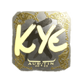 Sticker | kye (Gold) | Austin 2025 image 120x120