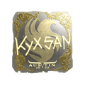 Sticker | kyxsan (Gold) | Austin 2025 image 120x120