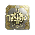 Sticker | Techno4K (Gold) | Austin 2025 image 120x120