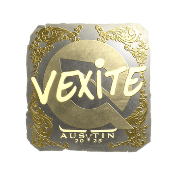 Sticker | vexite (Gold) | Austin 2025 image 360x360