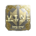 Sticker | VINI (Gold) | Austin 2025 image 120x120
