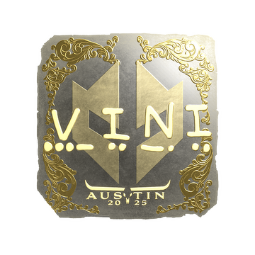 Sticker | VINI (Gold) | Austin 2025 image 360x360